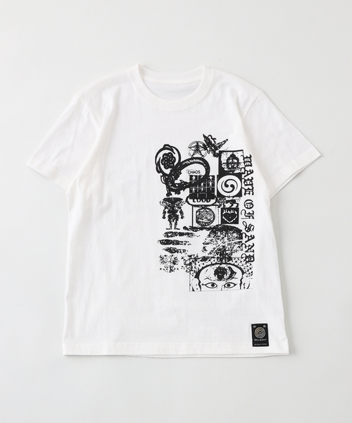 Wave of Sand(ウェーブオブサンド)の「【Wave of Sand / ウェーブ オブ サンド】CHRIS LLOYD PRINT TEE(Tシャツ/カットソー・メンズ・ブラック系その他/ホワイト・SMALL/MEDIUM)」の2枚目の写真