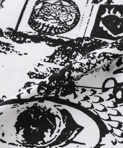 Wave of Sand(ウェーブオブサンド)の「【Wave of Sand / ウェーブ オブ サンド】CHRIS LLOYD PRINT TEE(Tシャツ/カットソー・メンズ・ブラック系その他/ホワイト・SMALL/MEDIUM)」の7枚目の写真