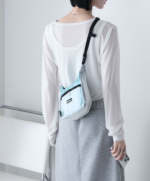 WILD THINGS（ワイルドシングス）の「【WILD THINGS × forksy.】ワイルドシングス 別注 2WAYショルダーミニバッグ（ショルダーバッグ・レディース・ベージュ系/ホワイト系/ネイビー系・FREE）」の8枚目の写真