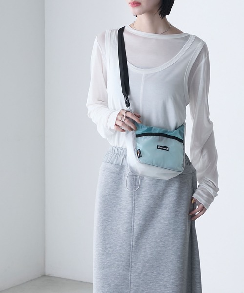 WILD THINGS（ワイルドシングス）の「【WILD THINGS × forksy.】ワイルドシングス 別注 2WAYショルダーミニバッグ（ショルダーバッグ・レディース・ベージュ系/ホワイト系/ネイビー系・FREE）」の9枚目の写真