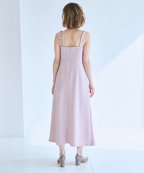 SMILE LAND（スマイルランド）の「＜大きいサイズ＞ハイウエスト切替キャミワンピース【OtonaSMILE】（ワンピース・レディース・ブラック/ピンク・L/LL/3L/4L/5L）」の12枚目の写真