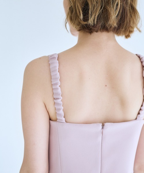 SMILE LAND（スマイルランド）の「＜大きいサイズ＞ハイウエスト切替キャミワンピース【OtonaSMILE】（ワンピース・レディース・ブラック/ピンク・L/LL/3L/4L/5L）」の13枚目の写真