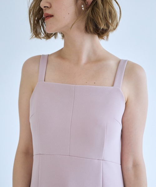 SMILE LAND（スマイルランド）の「＜大きいサイズ＞ハイウエスト切替キャミワンピース【OtonaSMILE】（ワンピース・レディース・ブラック/ピンク・L/LL/3L/4L/5L）」の14枚目の写真