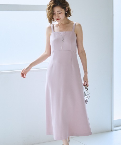 SMILE LAND（スマイルランド）の「＜大きいサイズ＞ハイウエスト切替キャミワンピース【OtonaSMILE】（ワンピース・レディース・ブラック/ピンク・L/LL/3L/4L/5L）」の15枚目の写真