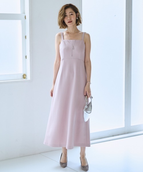 SMILE LAND（スマイルランド）の「＜大きいサイズ＞ハイウエスト切替キャミワンピース【OtonaSMILE】（ワンピース・レディース・ブラック/ピンク・L/LL/3L/4L/5L）」の16枚目の写真