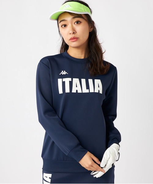 Kappa(カッパ)の「ダンボールニットスウェット(スウェット・レディース・ネイビー/ホワイト/ブラック・LARGE/MEDIUM/SMALL)」の3枚目の写真