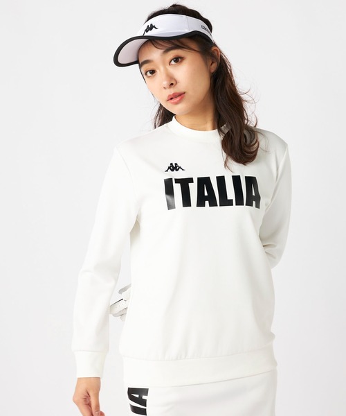 Kappa(カッパ)の「ダンボールニットスウェット(スウェット・レディース・ネイビー/ホワイト/ブラック・LARGE/MEDIUM/SMALL)」の2枚目の写真