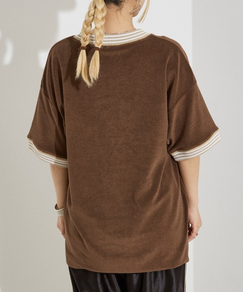 Champion(チャンピオン)の「【WEB限定】Champion パイル Tシャツ(Tシャツ/カットソー・レディース・ブラウン/ホワイト・フリー)」の8枚目の写真