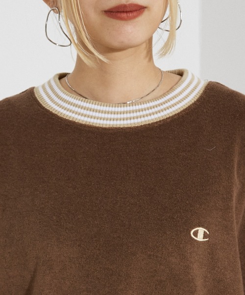 Champion(チャンピオン)の「【WEB限定】Champion パイル Tシャツ(Tシャツ/カットソー・レディース・ブラウン/ホワイト・フリー)」の9枚目の写真