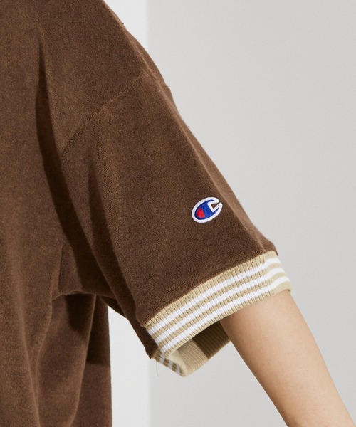 Champion(チャンピオン)の「【WEB限定】Champion パイル Tシャツ(Tシャツ/カットソー・レディース・ブラウン/ホワイト・フリー)」の10枚目の写真