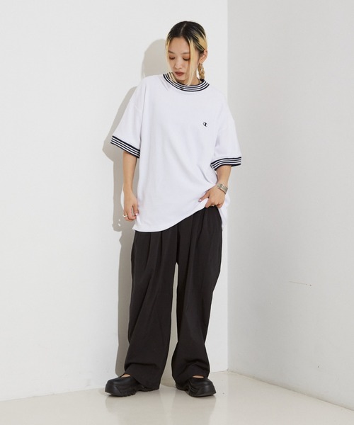 Champion(チャンピオン)の「【WEB限定】Champion パイル Tシャツ(Tシャツ/カットソー・レディース・ブラウン/ホワイト・フリー)」の13枚目の写真