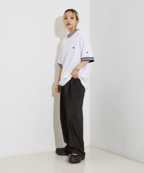 Champion(チャンピオン)の「【WEB限定】Champion パイル Tシャツ(Tシャツ/カットソー・レディース・ブラウン/ホワイト・フリー)」の14枚目の写真