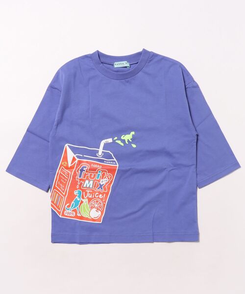 [ジュニアサイズ]フルーツジュースプリントTシャツ