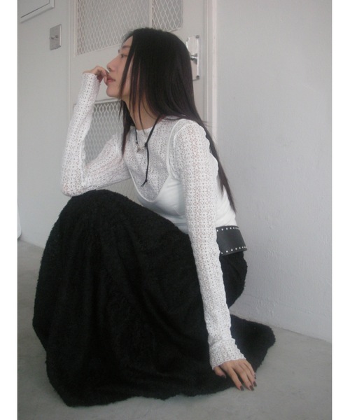 DIDOT.】フラワーレースメロウTEE（Tシャツ/カットソー）｜Didot