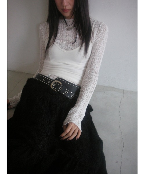 DIDOT.】フラワーレースメロウTEE（Tシャツ/カットソー）｜Didot