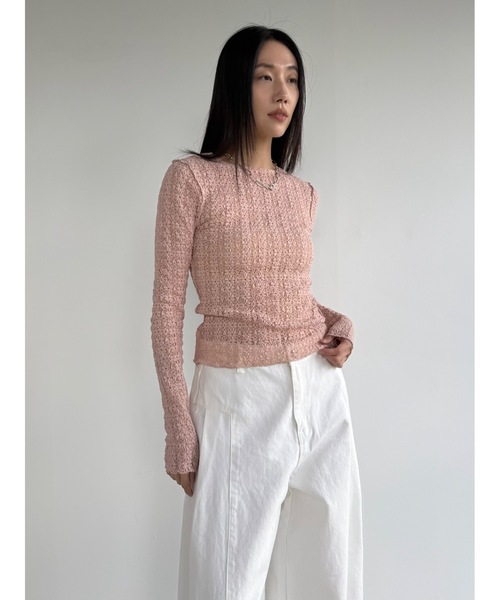 tシャツ 「DIDOT.」フラワーレースメロウTEE レディース DIDOT.】フラワーレースメロウTEE（Tシャツ/カットソー）｜Didot