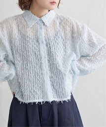 シアーフリンジショートシャツ