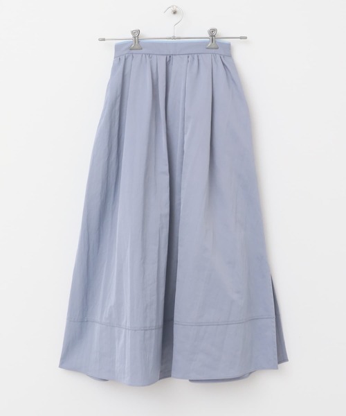 URBAN RESEARCH ROSSO WOMEN（アーバンリサーチ　ロッソ）の「スリットギャザースカート（スカート・レディース・ライトブルー/ホワイト/グリーン・FREE）」の21枚目の写真