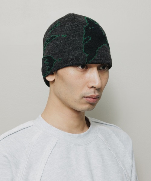 BAL（バル）の「JACQUARD SOFT BEANIE HAT（ニットキャップ/ビーニー・メンズ・ブラック/ブラウン/ローズ・FREE）」の2枚目の写真