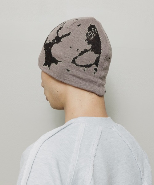 BAL（バル）の「JACQUARD SOFT BEANIE HAT（ニットキャップ/ビーニー・メンズ・ブラック/ブラウン/ローズ・FREE）」の5枚目の写真