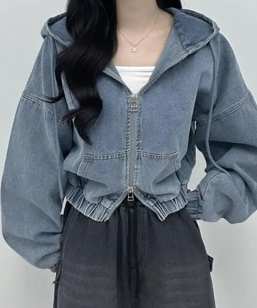 美品 デニムジャケット ブルゾン catn24-04-01.jpg