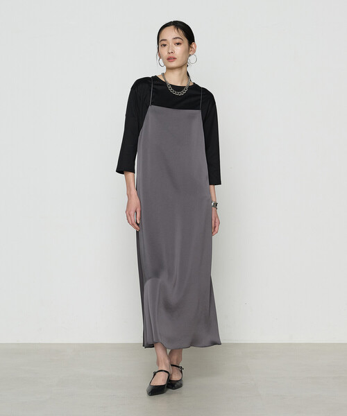 K.T KIYOKO TAKASE(キヨコタカセ)の「FISCOスムース 七分袖Tシャツ(Tシャツ/カットソー・レディース・ブラック/ホワイト/ロイヤルブルー・FREE)」の7枚目の写真