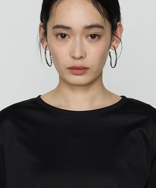 K.T KIYOKO TAKASE(キヨコタカセ)の「FISCOスムース 七分袖Tシャツ(Tシャツ/カットソー・レディース・ブラック/ホワイト/ロイヤルブルー・FREE)」の10枚目の写真