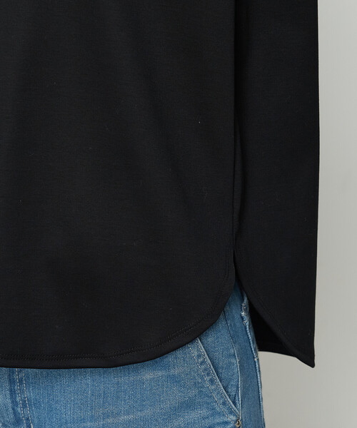 K.T KIYOKO TAKASE(キヨコタカセ)の「FISCOスムース 七分袖Tシャツ(Tシャツ/カットソー・レディース・ブラック/ホワイト/ロイヤルブルー・FREE)」の12枚目の写真