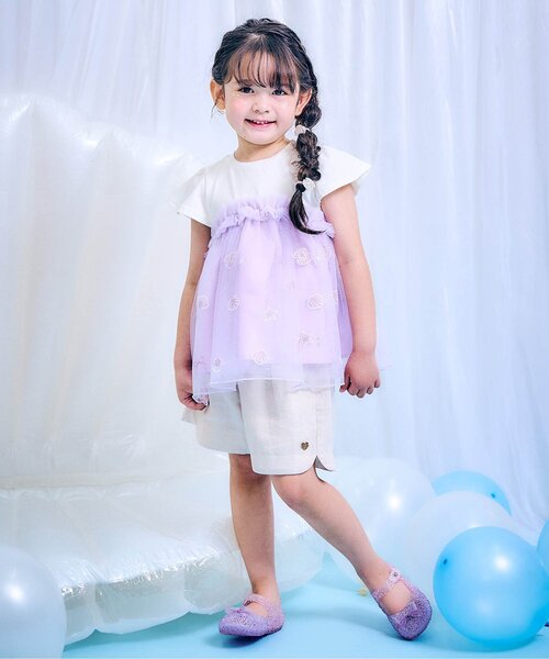 apres les cours（アプレレクール）の「リボンジェリーパンプス（サンダル・キッズ・ラベンダー/サックスブルー/サーモンピンク・14/15 /16/17/18/19）」の19枚目の写真