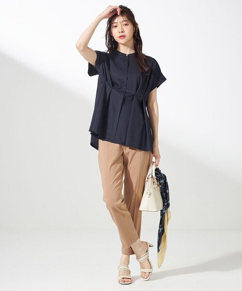 ANY SIS（エニィスィス）の「【洗える】カナパジャージー ブラウス（シャツ/ブラウス・レディース・ホワイト系/ネイビー系/スカイブルー系/ライトイエロー系・2）」の19枚目の写真