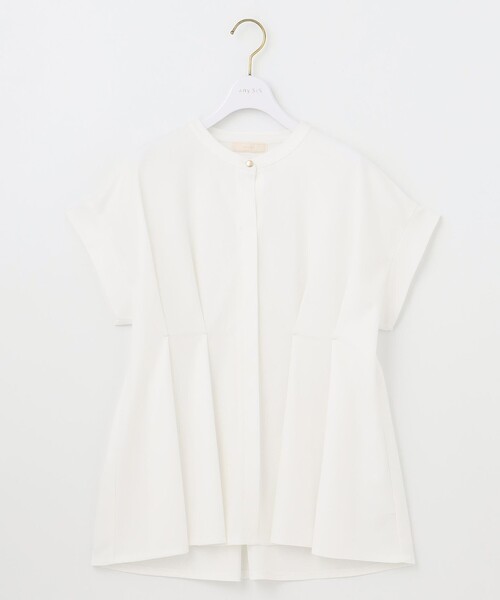 ANY SIS（エニィスィス）の「【洗える】カナパジャージー ブラウス（シャツ/ブラウス・レディース・ホワイト系/ネイビー系/スカイブルー系/ライトイエロー系・2）」の13枚目の写真