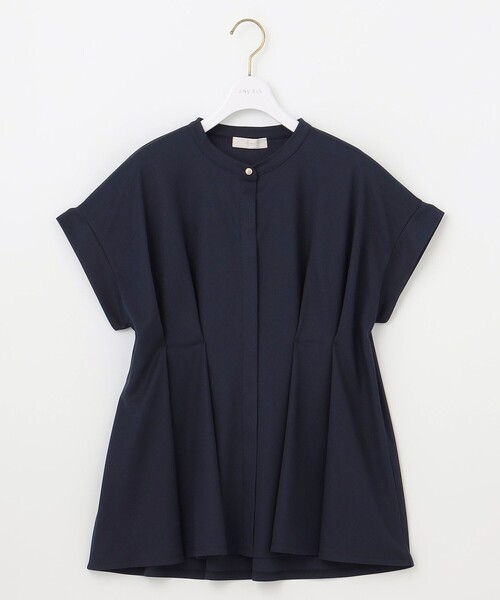 ANY SIS（エニィスィス）の「【洗える】カナパジャージー ブラウス（シャツ/ブラウス・レディース・ホワイト系/ネイビー系/スカイブルー系/ライトイエロー系・2）」の11枚目の写真