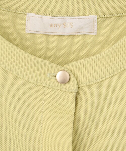 ANY SIS（エニィスィス）の「【洗える】カナパジャージー ブラウス（シャツ/ブラウス・レディース・ホワイト系/ネイビー系/スカイブルー系/ライトイエロー系・2）」の6枚目の写真
