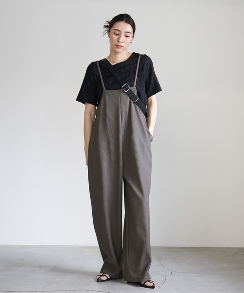 リラックスリブサロペット（つなぎ/オールインワン）｜select MOCA