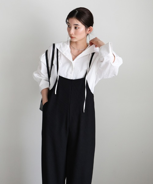 リラックスリブサロペット（つなぎ/オールインワン）｜select MOCA