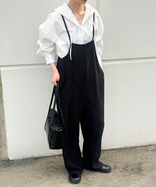 リラックスリブサロペット（つなぎ/オールインワン）｜select MOCA