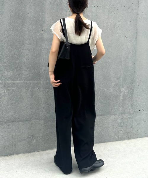 リラックスリブサロペット（つなぎ/オールインワン）｜select MOCA