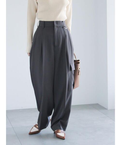 Te chichi(テチチ)の「ドレープカーゴスラックス《2025spring catalog item》(その他パンツ・レディース・オフホワイト/カーキ/チャコールグレー・F)」の14枚目の写真