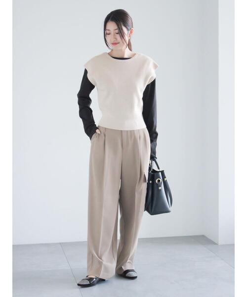 Te chichi(テチチ)の「ドレープカーゴスラックス《2025spring catalog item》(その他パンツ・レディース・オフホワイト/カーキ/チャコールグレー・F)」の15枚目の写真