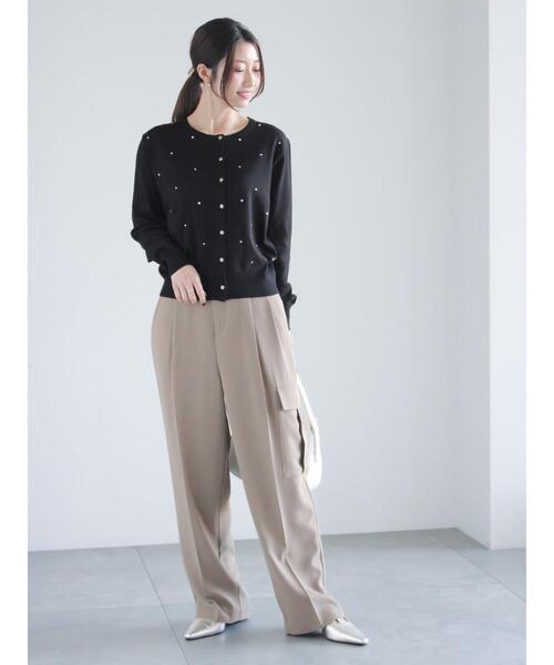 Te chichi(テチチ)の「ドレープカーゴスラックス《2025spring catalog item》(その他パンツ・レディース・オフホワイト/カーキ/チャコールグレー・F)」の18枚目の写真