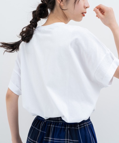 refinedworks(リファインドワークス)の「【refinedworks】レトロ 可愛い 猫 ちゃん がモチーフ となった Tシャツ(Tシャツ/カットソー・レディース・グレイッシュベージュ/ブラウン/ミント・FREE)」の16枚目の写真