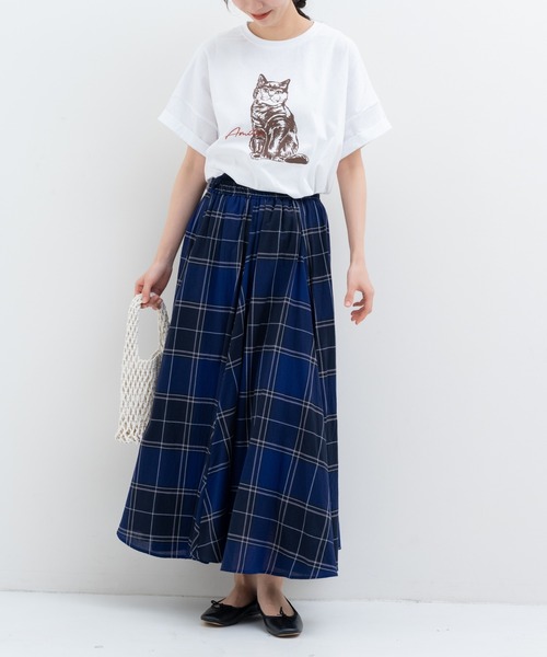 refinedworks(リファインドワークス)の「【refinedworks】レトロ 可愛い 猫 ちゃん がモチーフ となった Tシャツ(Tシャツ/カットソー・レディース・グレイッシュベージュ/ブラウン/ミント・FREE)」の19枚目の写真