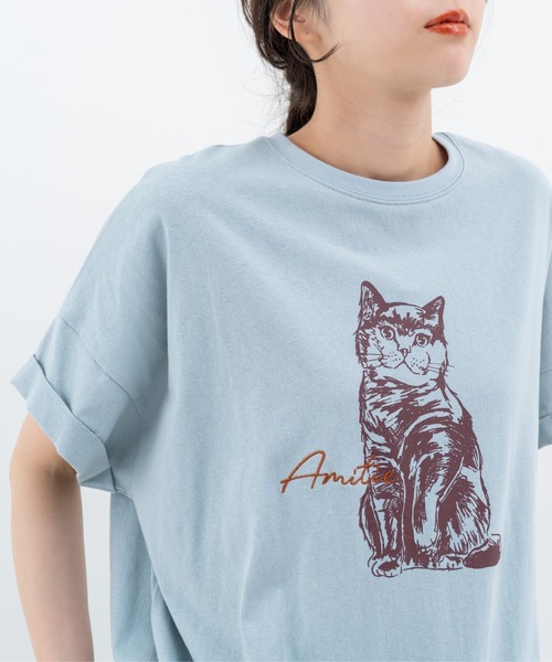 可愛い猫ちゃんシャツ♡ refinedworks】レトロ 可愛い 猫 ちゃん がモチーフ となった T