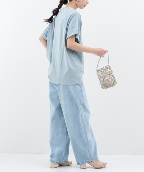 refinedworks(リファインドワークス)の「【refinedworks】レトロ 可愛い 猫 ちゃん がモチーフ となった Tシャツ(Tシャツ/カットソー・レディース・グレイッシュベージュ/ブラウン/ミント・FREE)」の10枚目の写真