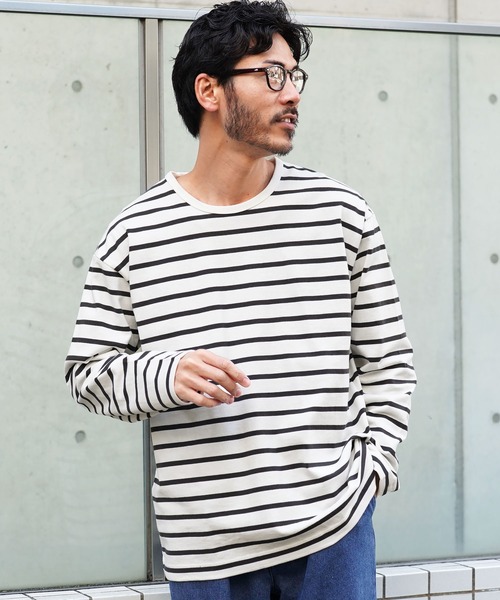 jiggys shop(ジギーズショップ)の「13オンス ヘビーウェイトロンT カットソー(Tシャツ/カットソー・メンズ・オフホワイト/ブラック系その他/ライトグレー/ホワイト系その他/ネイビー/スミクロ・MEDIUM/LARGE/X-LARGE)」の3枚目の写真