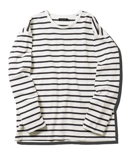 jiggys shop(ジギーズショップ)の「13オンス ヘビーウェイトロンT カットソー(Tシャツ/カットソー・メンズ・オフホワイト/ブラック系その他/ライトグレー/ホワイト系その他/ネイビー/スミクロ・MEDIUM/LARGE/X-LARGE)」の8枚目の写真