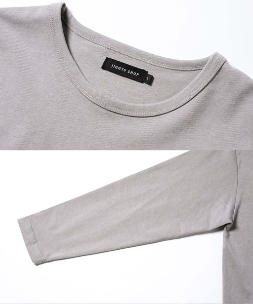 jiggys shop(ジギーズショップ)の「13オンス ヘビーウェイトロンT カットソー(Tシャツ/カットソー・メンズ・オフホワイト/ブラック系その他/ライトグレー/ホワイト系その他/ネイビー/スミクロ・MEDIUM/LARGE/X-LARGE)」の16枚目の写真