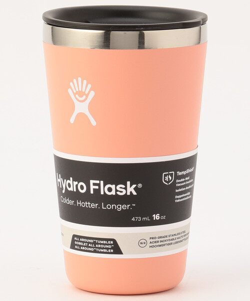 HYDRO FLASK(ハイドロフラスク)の「Hydro Flask/ハイドロフラスク 16 oz All Around Tumbler(水筒・メンズ・ライトピンク/ブルーグリーン/サックスブルー/ピンク/ワインレッド/ブラック/オリーブ/ホワイト/ライトグレー/ベージュ/ダークグレー/パープル/オレンジ/オフホワイト・ONE SIZE)」の12枚目の写真
