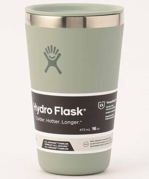 HYDRO FLASK(ハイドロフラスク)の「Hydro Flask/ハイドロフラスク 16 oz All Around Tumbler(水筒・メンズ・ライトピンク/ブルーグリーン/サックスブルー/ピンク/ワインレッド/ブラック/オリーブ/ホワイト/ライトグレー/ベージュ/ダークグレー/パープル/オレンジ/オフホワイト・ONE SIZE)」の7枚目の写真