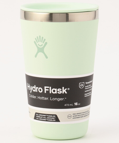 HYDRO FLASK(ハイドロフラスク)の「Hydro Flask/ハイドロフラスク 16 oz All Around Tumbler(水筒・メンズ・ライトピンク/ブルーグリーン/サックスブルー/ピンク/ワインレッド/ブラック/オリーブ/ホワイト/ライトグレー/ベージュ/ダークグレー/パープル/オレンジ/オフホワイト・ONE SIZE)」の9枚目の写真